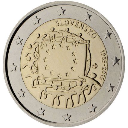 Slovenia 2015 - 2 Euro Comm - 30th Anniversary of the European Flag (UNC)