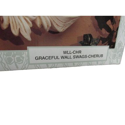 Vintage Over the Mantle Angel Graceful Wall Swags Cherub 21" Length