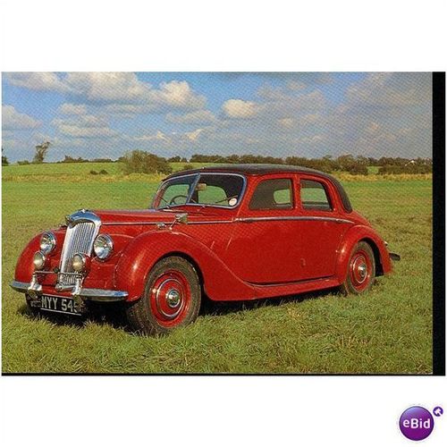 GB Postcard - 1952 Riley 1.5 litre Series RME 4-door