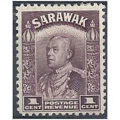 Sarawak. 1934 SG106 1c Purple Mounted Mint.