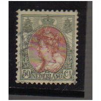 Netherlands 1898 50C RED & GREEN F/U SG191