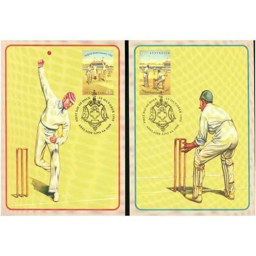 Australia FDI Postcard set 1992 - Centenary Of Sheffield Shield Tournament