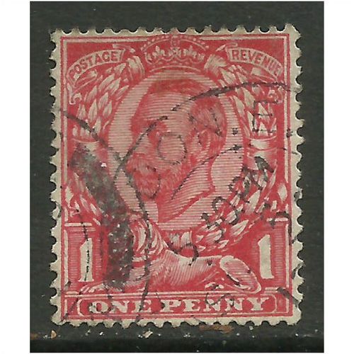 GB 1912 KGV 1d Red Stamp Wmk 49 (H36