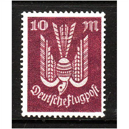 GERMANY 1923 AIR 10M PURPLE SG 270 M / MINT#3
