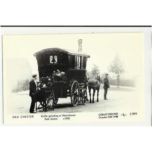 C1890 CHESTER Westminster Park Estate Knife-Grinding Postcard by Collectorcard