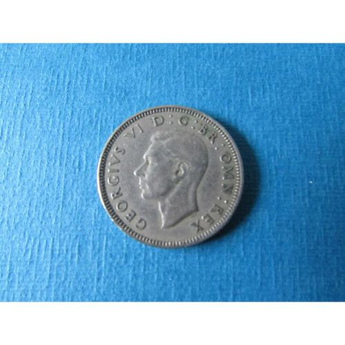 1950 GEORGE VI ENGLISH SHIELD ONE SHILLING FREE POST. K