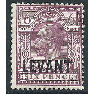 British Levant 1921 L22 6d Dull Purple Mounted Mint.....