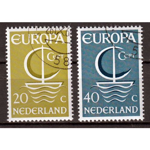 Nederland Europa Cept 1966 gestempeld