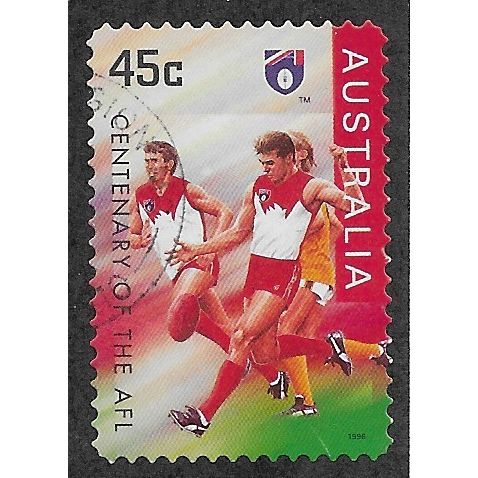 AUS 1996 45c(S/A) 'CENTENARY OF THE AFL' FINE USED (EBID63-089)
