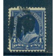 Used 264 1c Benjamin Franklin Barely Clears M02753
