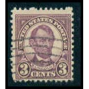 Used 635 3c Abraham Lincoln Barely Clears M10006