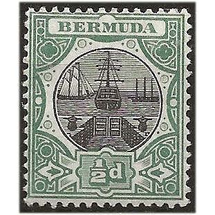 Bermuda 1906 SG35 1/2d Brown & Green Mounted Mint .. ..