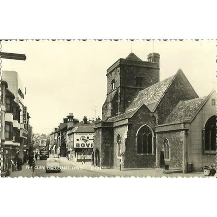 Sussex LEWES High Street & Odeon Cinema Postcard (Norman D12127)
