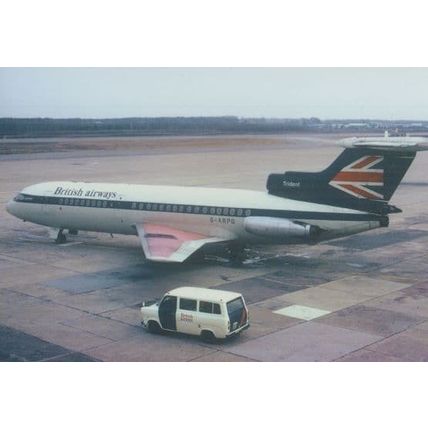 Trident 1 G-ARPG Plane in 1975 Milan Italy Airport Limited Edition 300 Postcard