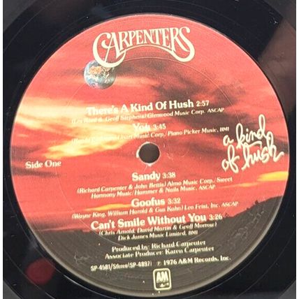 Carpenters – A Kind Of Hush 1976 LP Vinyl Record Album (P10)