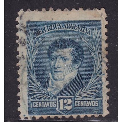 Argentina 1892 Belgrano 12c fine Used SG 148 VGC