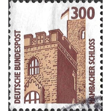 GERMANY, Hambach Castle, brown, light brown 1988, 300pf