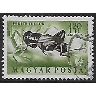 Mi 1360: 1 Ft. 20 bicoloured Insects: Field Cricket (Gryllus campestris)