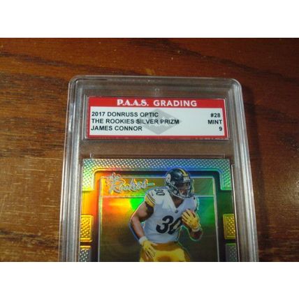 2017 Panini Donruss Optic, Graded Mint 9, JAMES CONNOR Rc, Rookies Silver Prizm