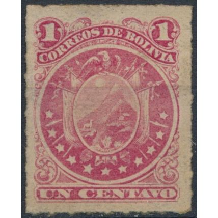 Coat of Arms: 1c - Bolivia 1887 - NM H - MiNr 22