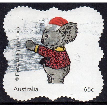 Australia 2022 MyStamps - Blinky Bill's Christmas - Snubby Koala 65c Used
