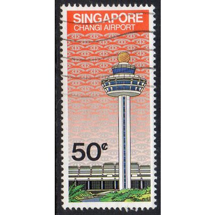 Singapore 1981 Opening of Changi Airport 50c Used