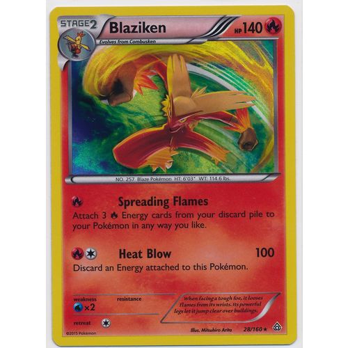 Pokemon XY Primal Clash #028/160 Blaziken Holo