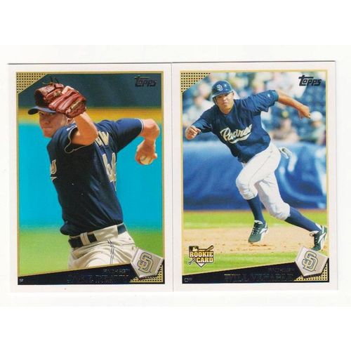2009 Topps San Diego Padres team set with updates - 32 cards