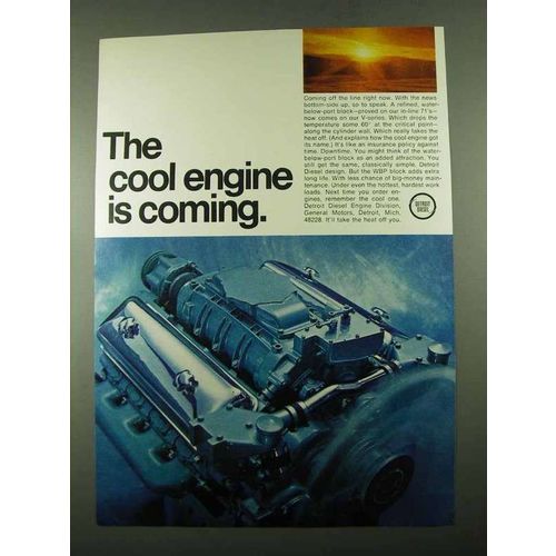 1969 GM Detroit Diesel Ad - The Cool Engine is Coming