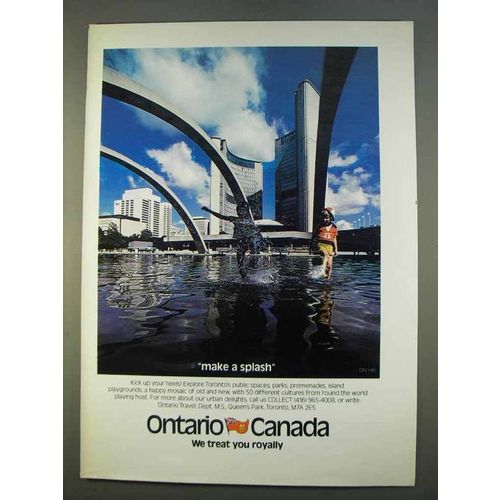 1979 Ontario Canada Ad - Make a Splash