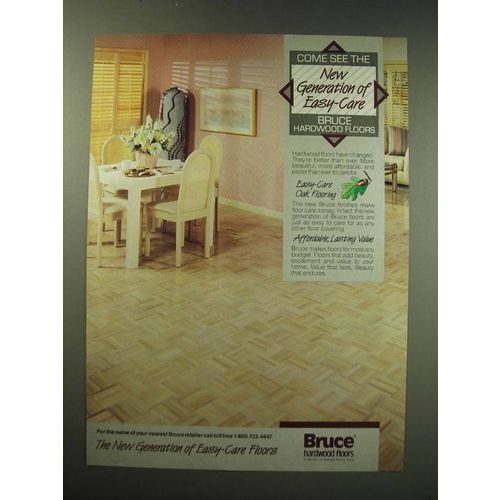 1987 Bruce Hardwood Floors Ad - Come see the new generation