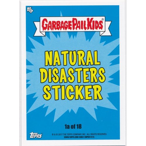 GPK Adam-Geddon Natural Disasters Sticker 1a Spitfire Spencer