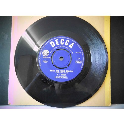 7" 1964. P.J PROBY ,TOGETHER F,11967. SWEET AND TENDER ROMANCE . EXCELLENT