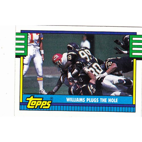 Williams Plugs the Hole #508 - Chargers 1990 Topps Football Trading Card