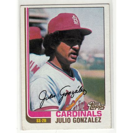 1982 Topps baseball card 503 Julio Gonzalez- Cardinals