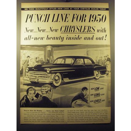 1950 Chrysler New Yorker Ad - Punch line for 1950
