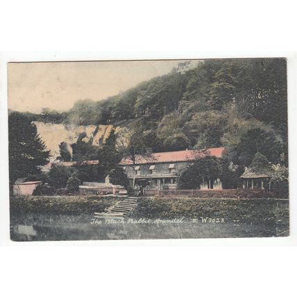 The Black Rabbit Pub Arundel Postcard West Sussex 1910 Wyndham Series W9023