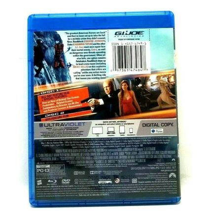 G.I. Joe: Retaliation (2013 Blu-ray DVD) (L56)