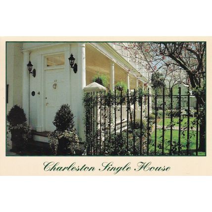Charleston Single House United States Postcard unused VGC