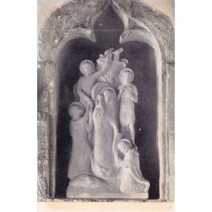 Statutory Group Aylesford Priory Kent Statue Vintage Postcard