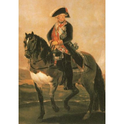 King Charles IV Francisco De Goya Madrid Painting Postcard