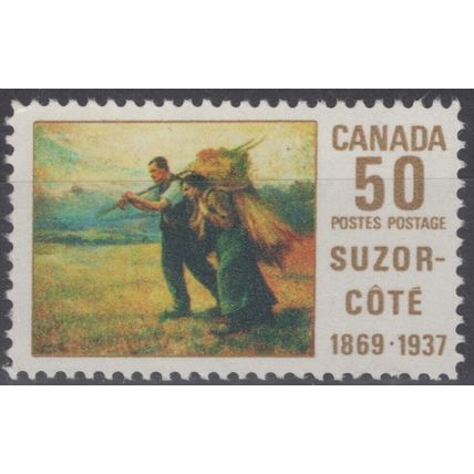 ZAYIX Canada 492 MNH Farming Painting Artist Aurele de Foy Suzor Cote 121022S90