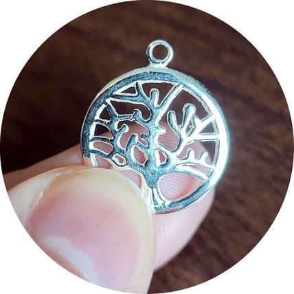 925 Sterling Silver Tree of Life Pendant Jewellery Making Repair New C37