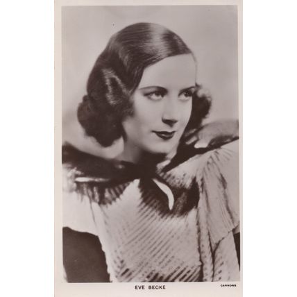 Eve Becke Picturegoer V Rare Real Photo Actress Postcard