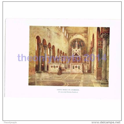 Santa Mariain Cosmedin (Early Christian), Rome, Italy, Book Illustration (Print)