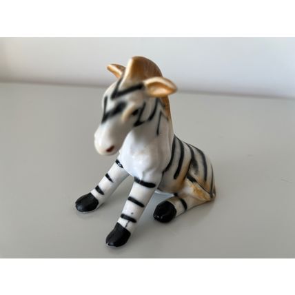 ZEBRA SITTING CERAMIC FIGURINE
