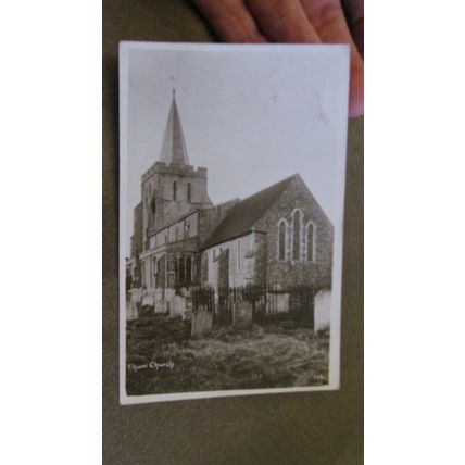 1918 Real Photo Postcard - Elham Church, Nr Folkestone, Kent