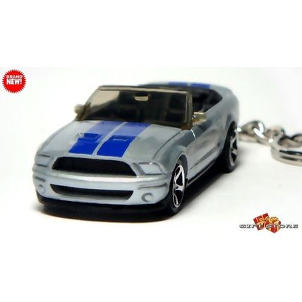RARE KEYCHAIN SILVER FORD SHELBY MUSTANG CONVERTIBLE GREAT GIFT NOVELTY