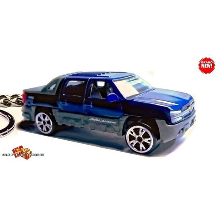 RARE KEYCHAIN BLUE CHEVY AVALANCHE CHEVROLET Z71 CUSTOM Ltd Ed NICE GIFT