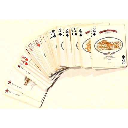 Vintage 1997 Harley Davidson Motorcycle Deck Of Playing Cards 1903-1929